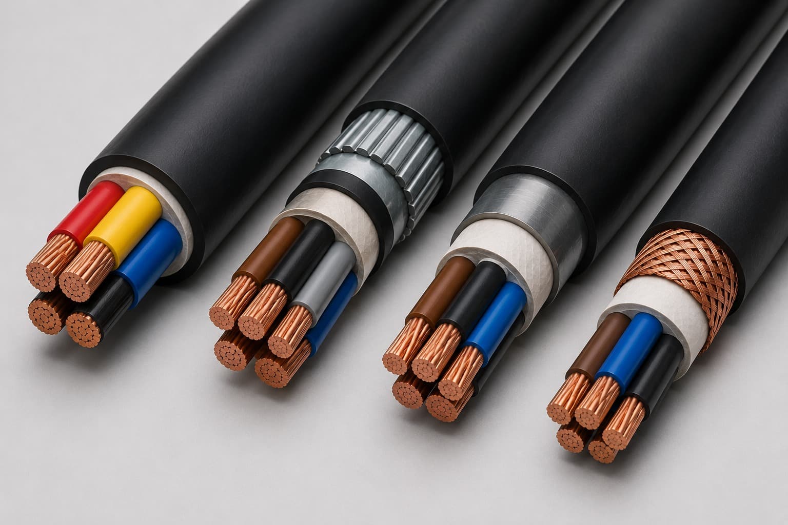 LV Cable — Polycab, KEI Industries, Finolex, RR Kabel