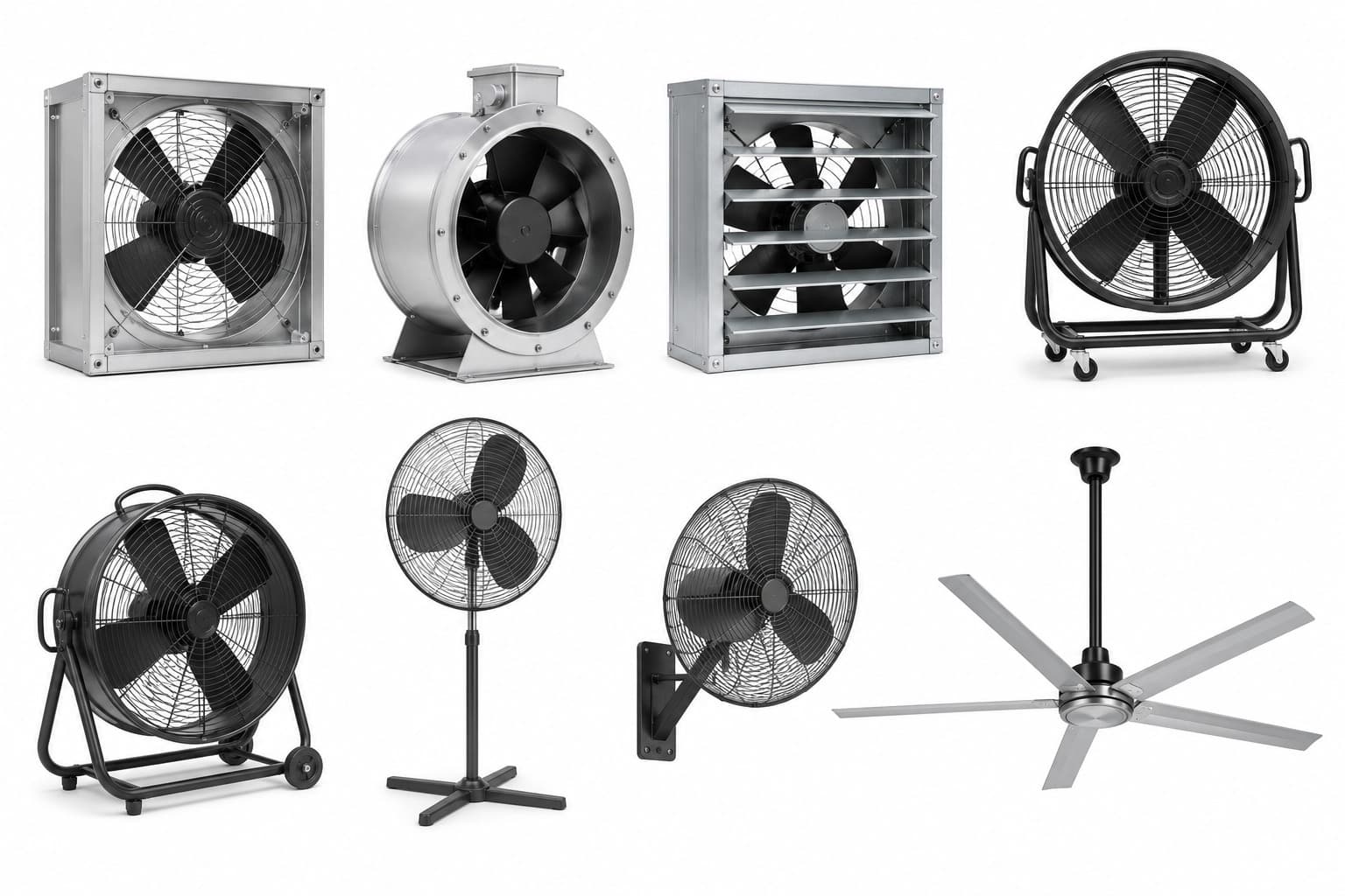Industrial Fans — Havells, Crompton, Orient Electric, Usha